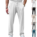 Ruben Lightweight Linen Trousers with Drawstring Waist and Elastic Waist
