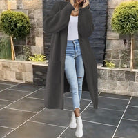 Ruby Knit Cardigan with Pockets in Dark Grey