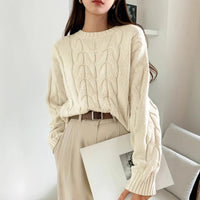 Ruby Knit Sweater with Crew Neck