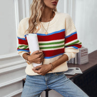 Ruby Relaxed Knit Sweater with Crew Neck
