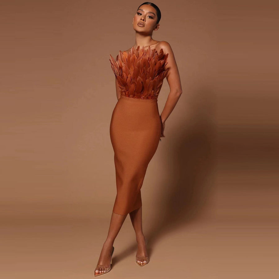Rutger Dress in Brown