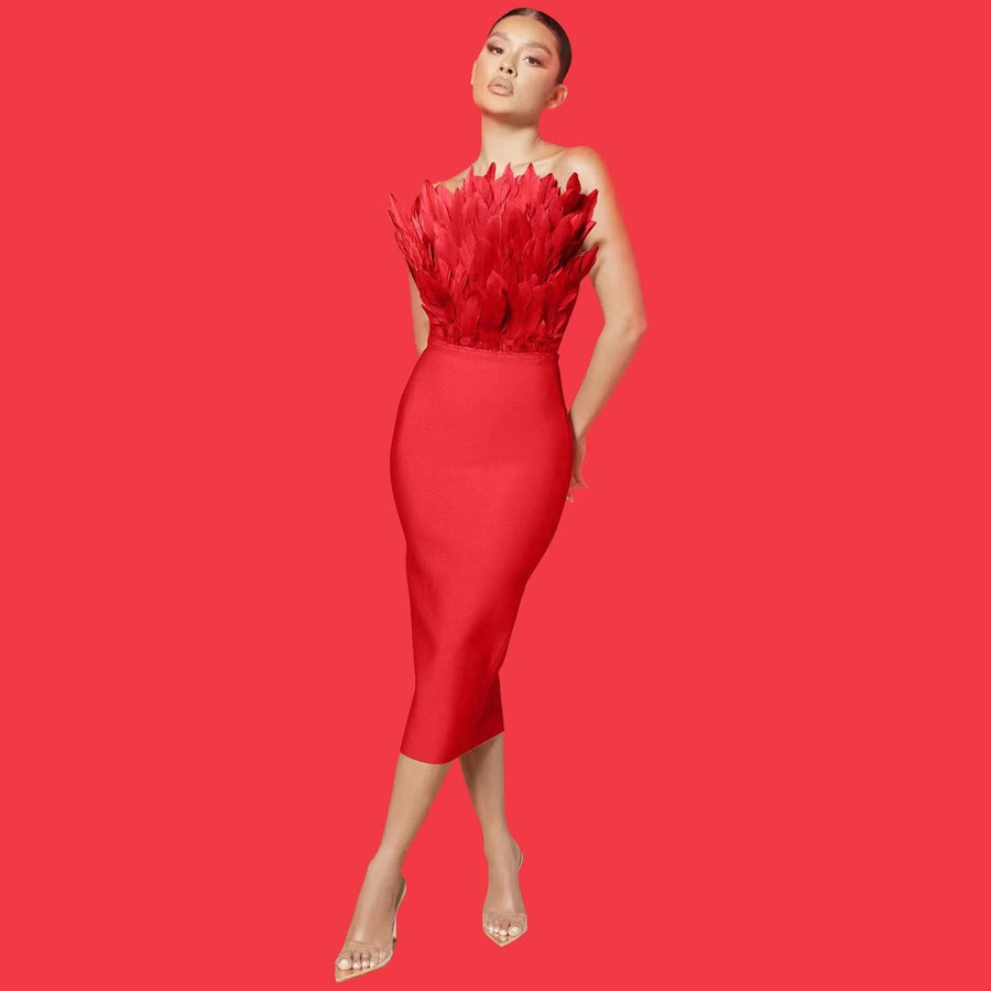 Rutger Dress in Red