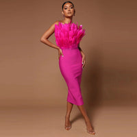 Rutger Dress in Rose Red