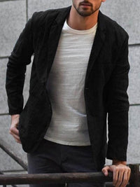 Rutger Linen Blazer in Black