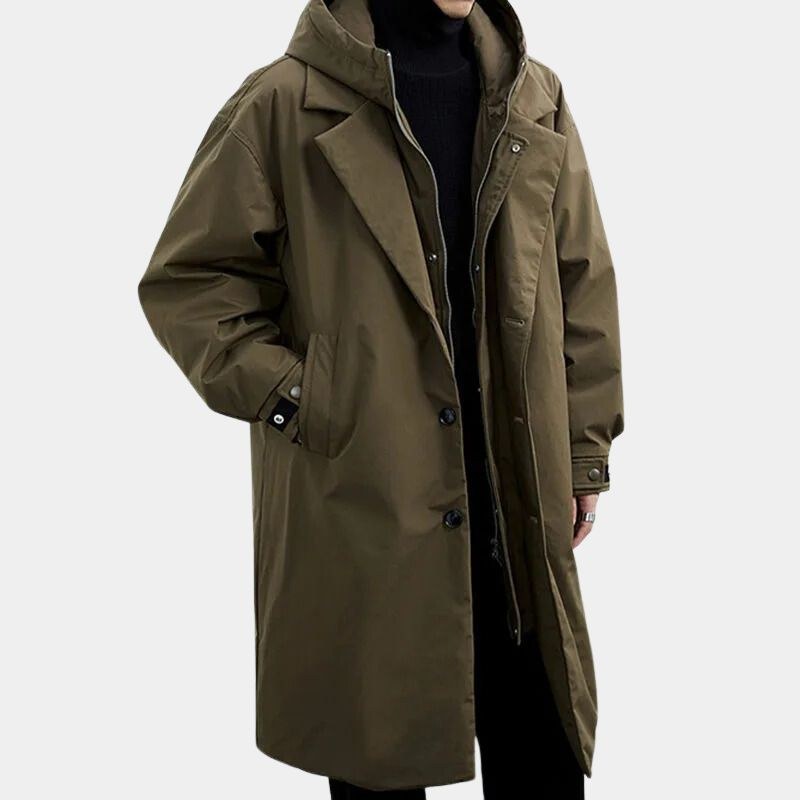Rutger Trench Coat in Green