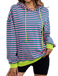 Saar Casual Hoodie with Hood in Pink