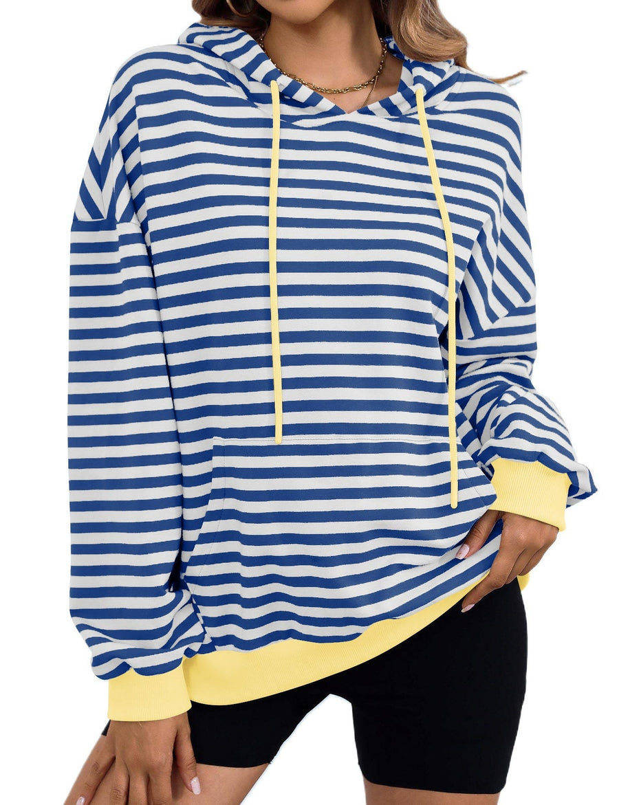 Saar Casual Hoodie with Hood in Sky Blue