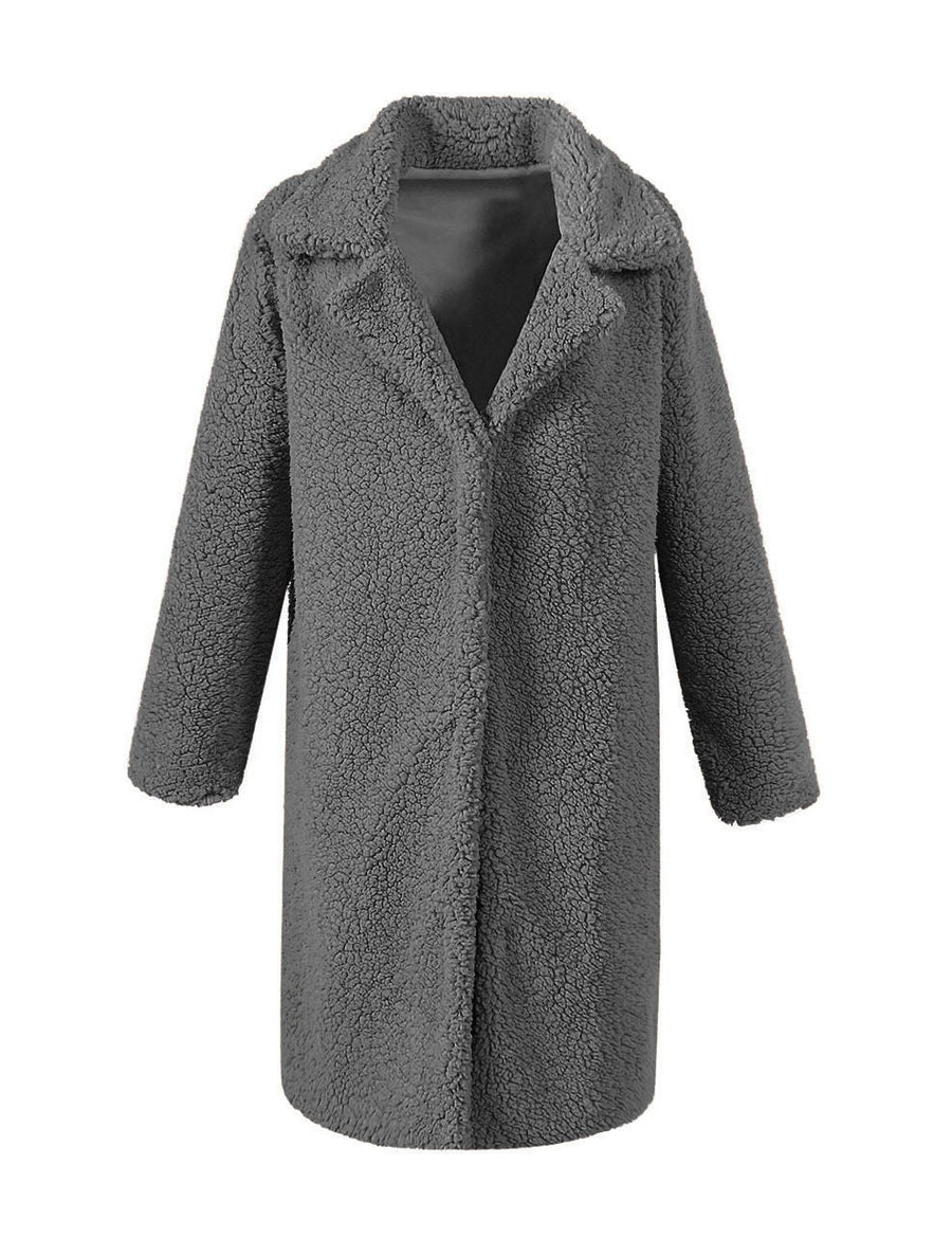 Saar Coat with Oversized in Dark Grey