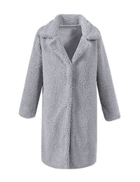 Saar Coat with Oversized in Light Grey