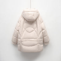 Saar Comfortable Quilted Jacket with Hood in Beige