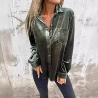 Saar Elegant Velvet Blouse