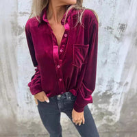 Saar Elegant Velvet Blouse