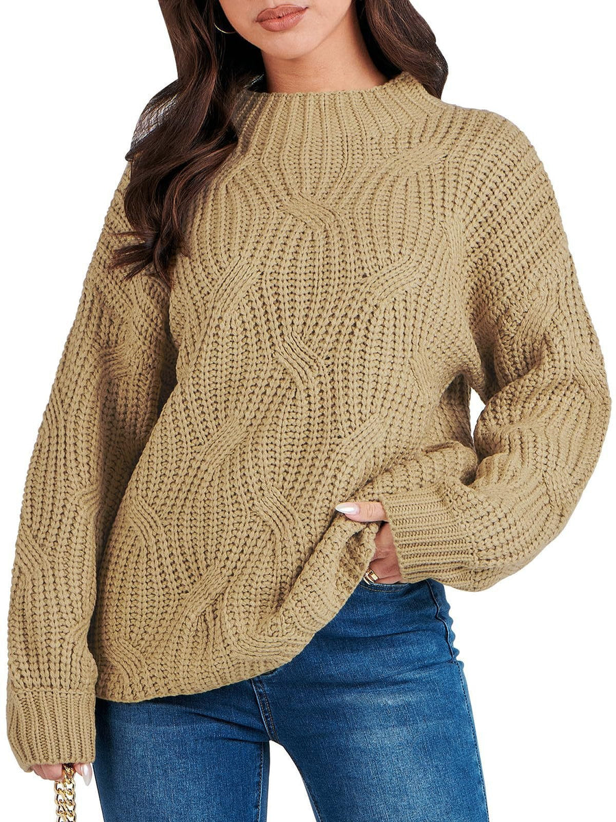 Saar Knit Sweater in Khaki