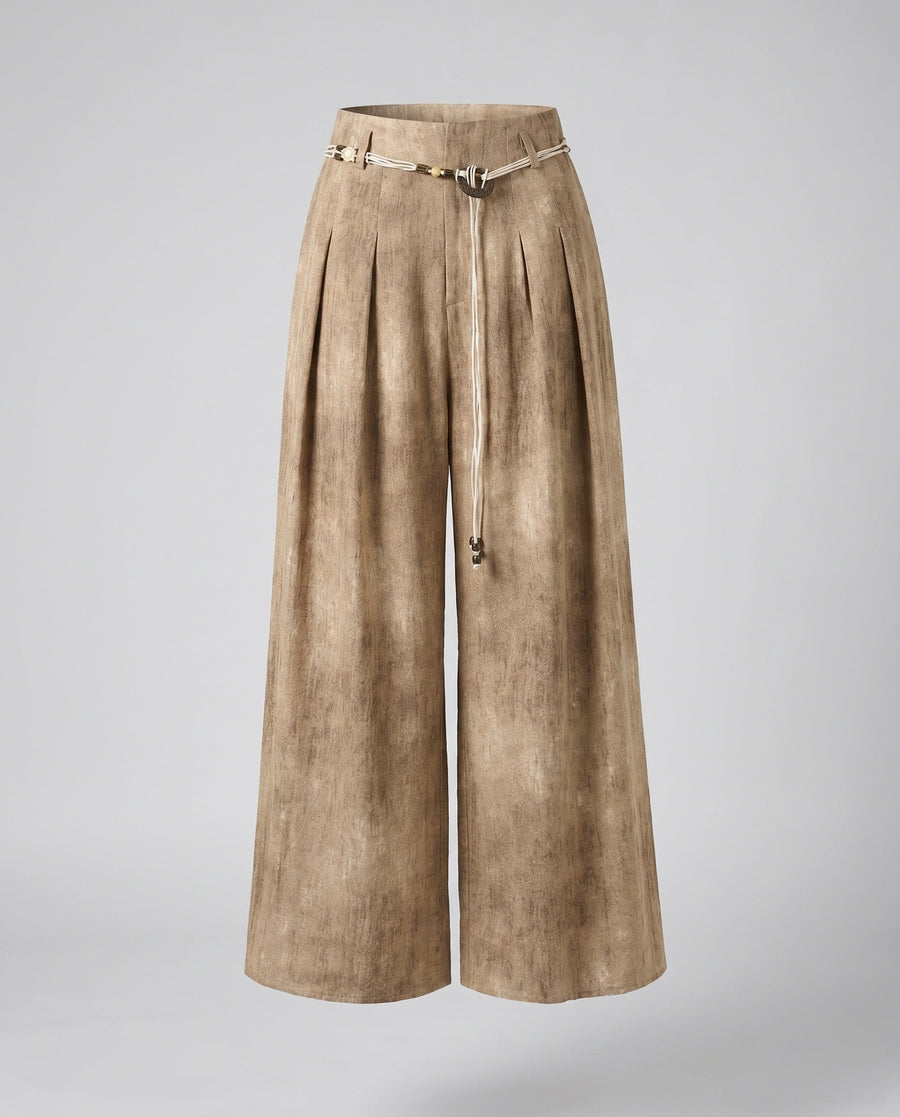 Saar Linen Trousers in Khaki