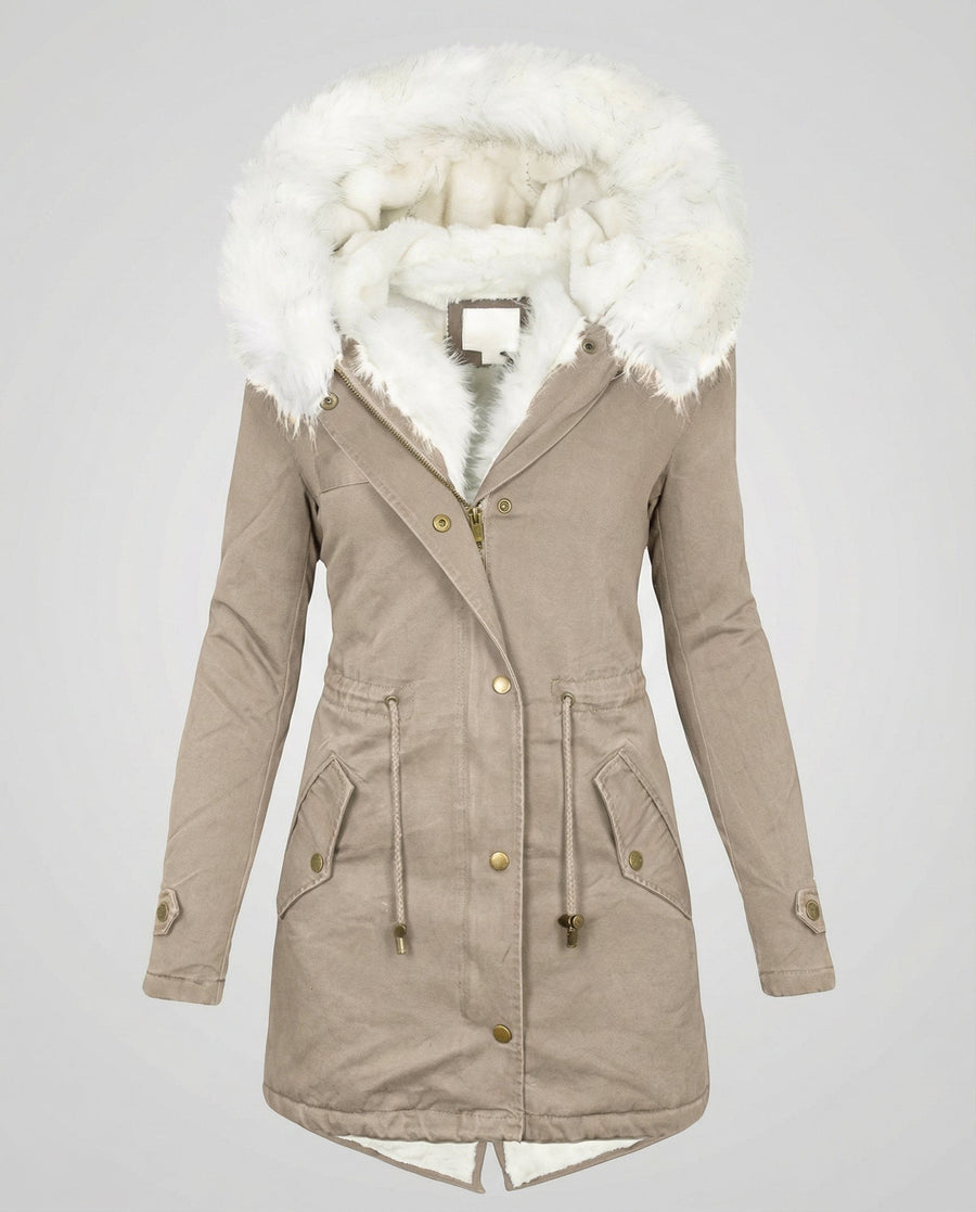 Saar Warm Jacket in Beige