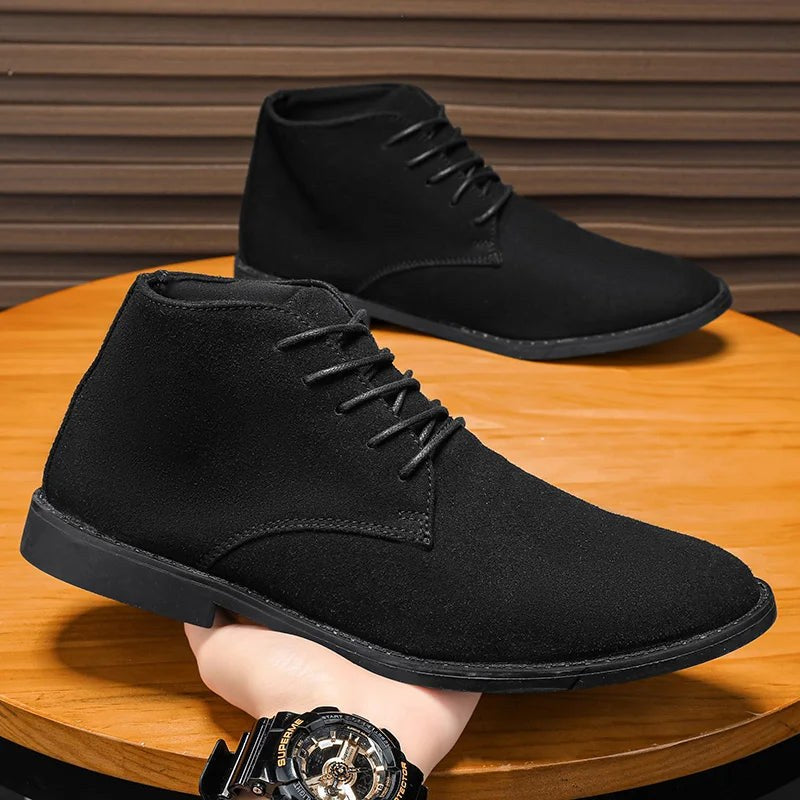 Sabatino Barresi Suede Chukka Boot in Charcoal