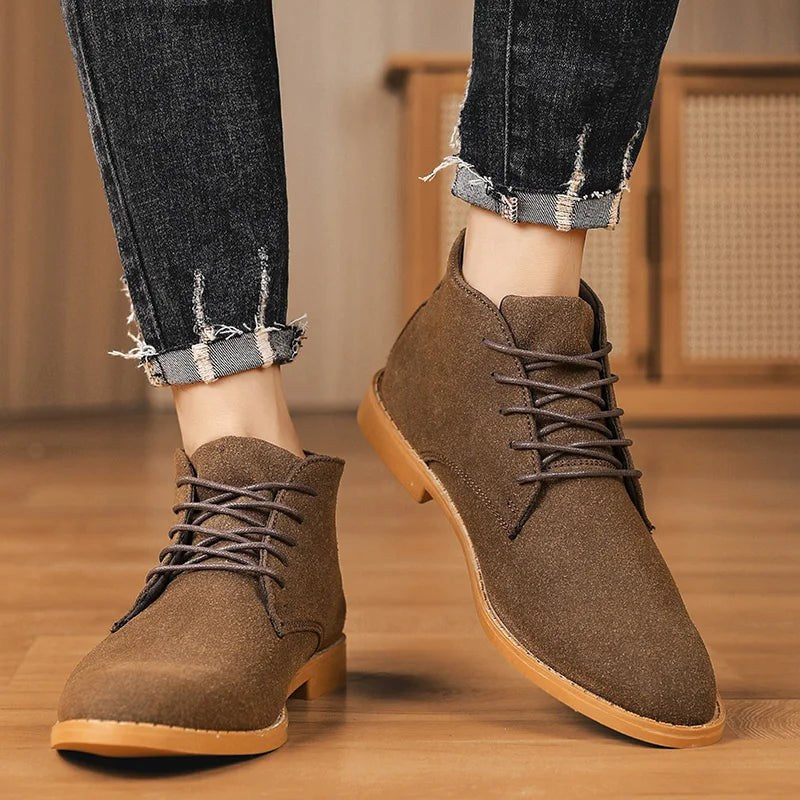 Sabatino Barresi Suede Chukka Boot in Sienna Brown