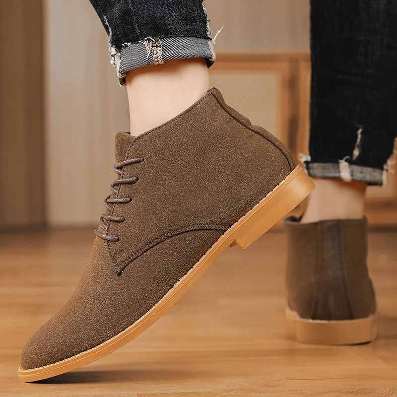 Sabatino Barresi Suede Chukka Boot in Sienna Brown