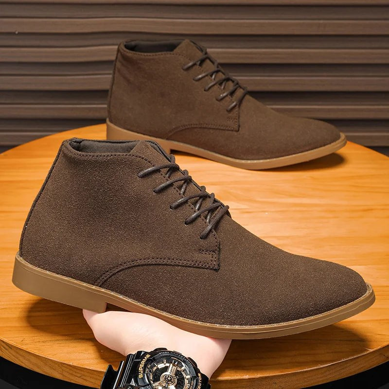 Sabatino Barresi Suede Chukka Boot in Sienna Brown