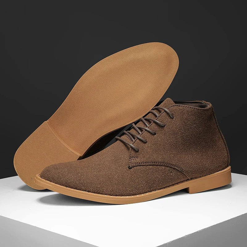 Sabatino Barresi Suede Chukka Boot in Sienna Brown