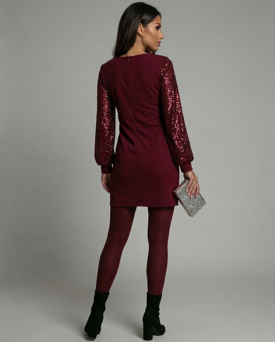 Sabine Casual Dress in Black