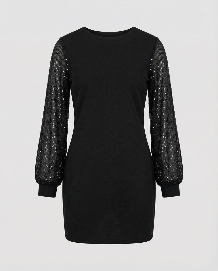Sabine Casual Dress in Black