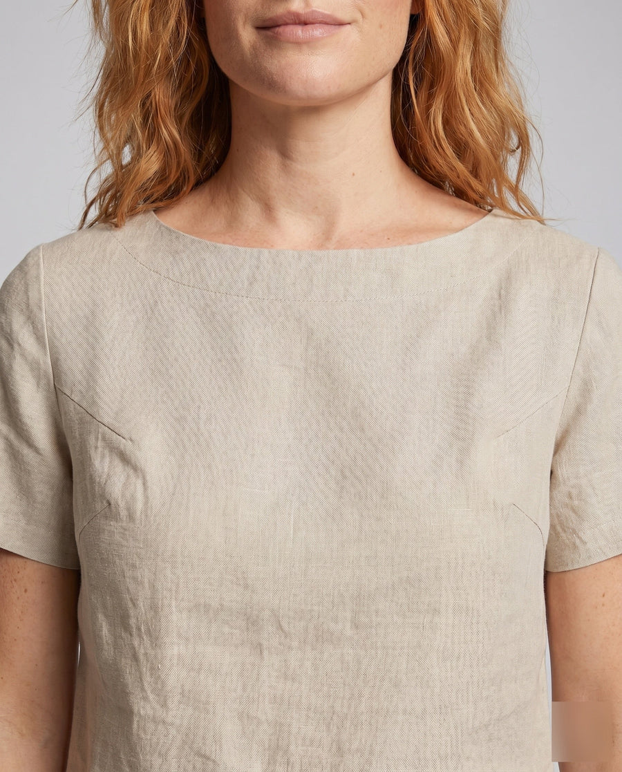 Sabine Casual Linen Top