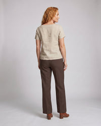 Sabine Casual Linen Top