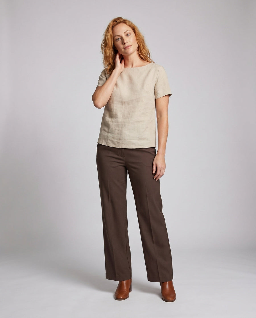 Sabine Casual Linen Top