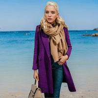Sabine Elegant Trench Coat with Button Front