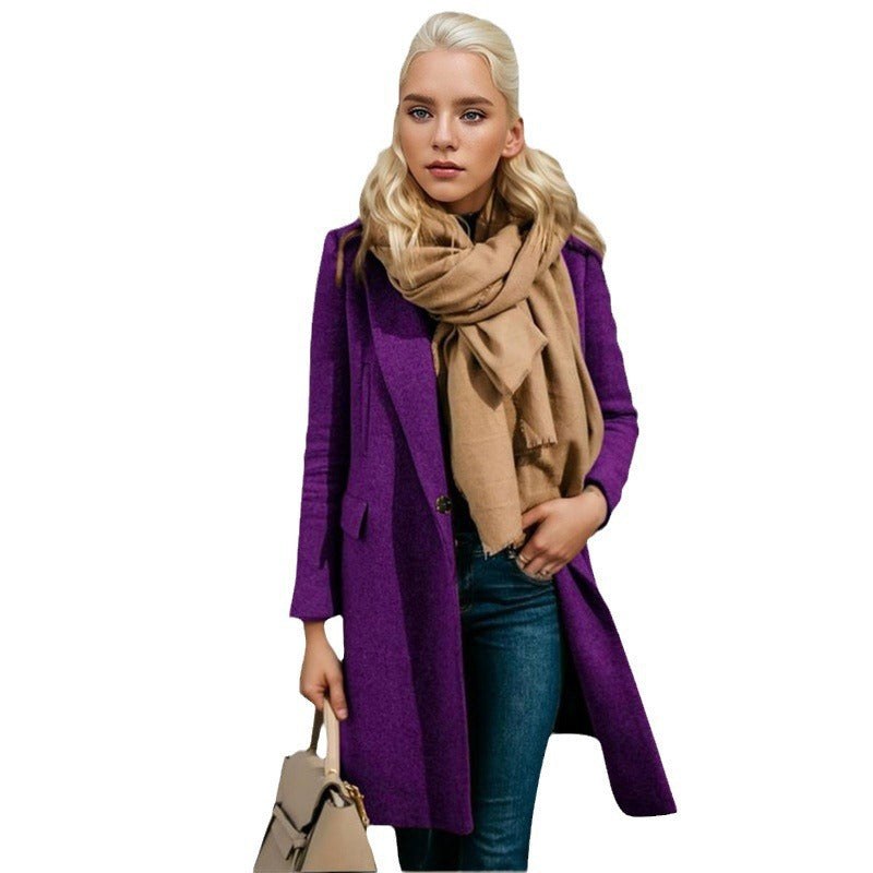 Sabine Elegant Trench Coat with Button Front