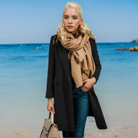 Sabine Elegant Trench Coat with Button Front