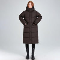 Sabine Jacket with Hood in Coffee