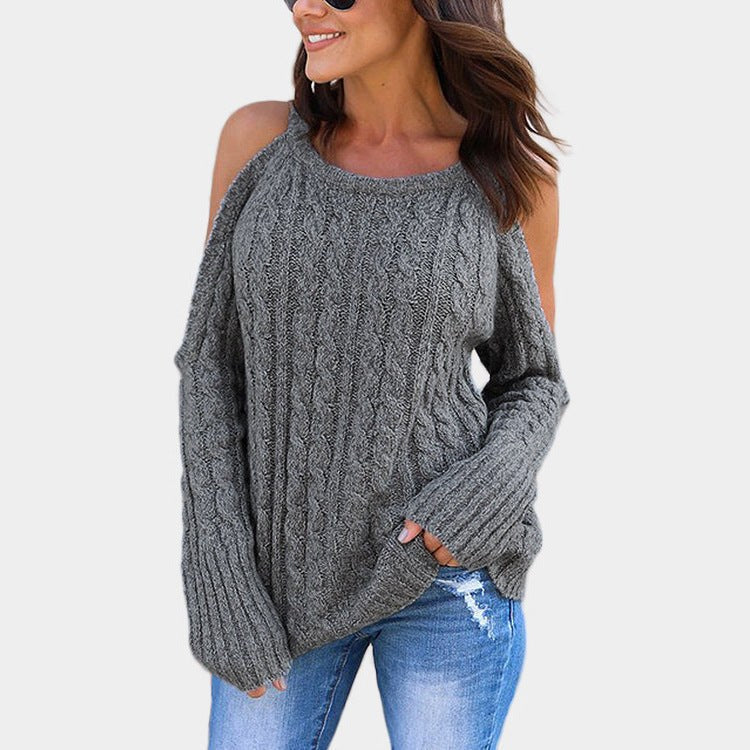 Sabine Knit Sweater in Grey