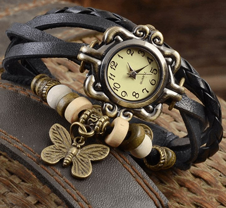 Sabine Vintage Watch in Black