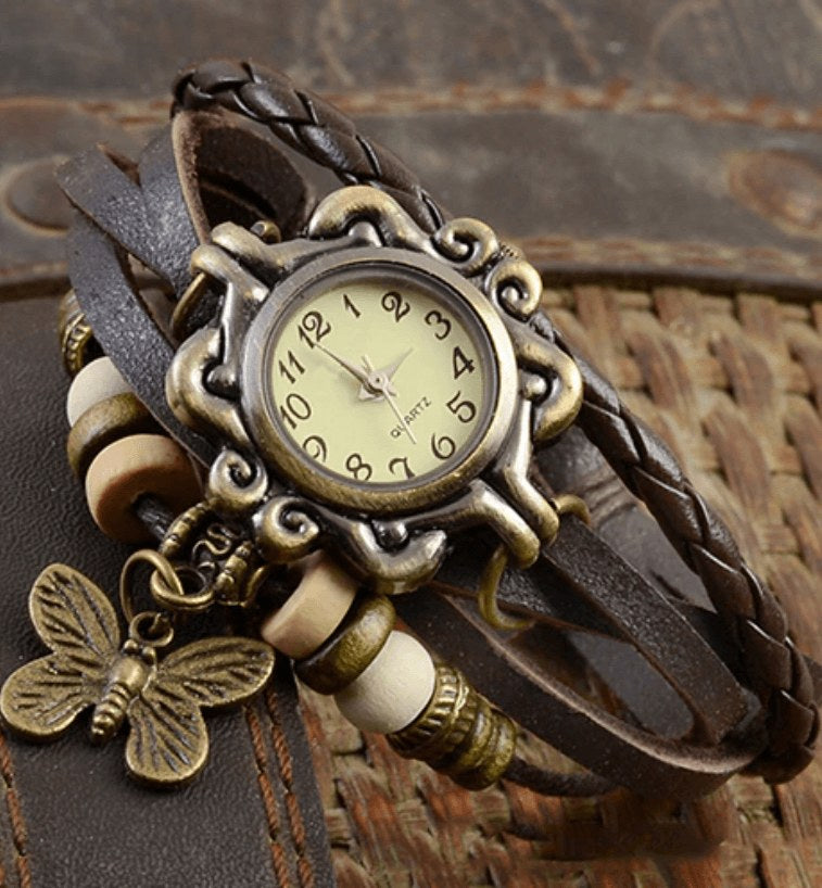 Sabine Vintage Watch in Coffee