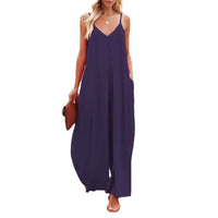 Sadie Elegant Jumpsuit with V-Neck and Pockets