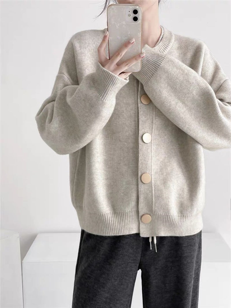 Sadie Knit Cardigan in Coffee
