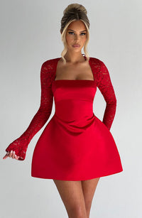 Kiara Mini Dress – Red