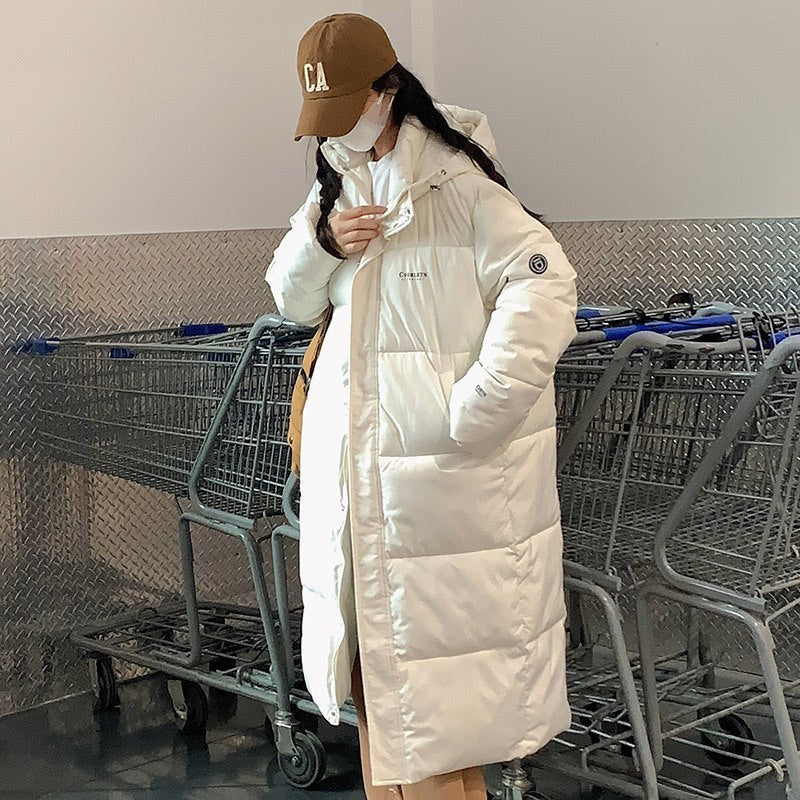 Sadie Quilted Jacket with Hood in Beige