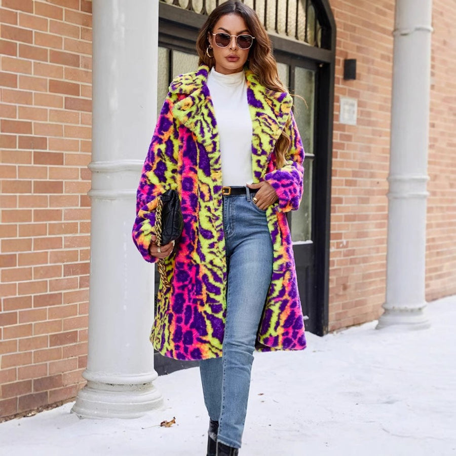 Sage Coat in Multicolour