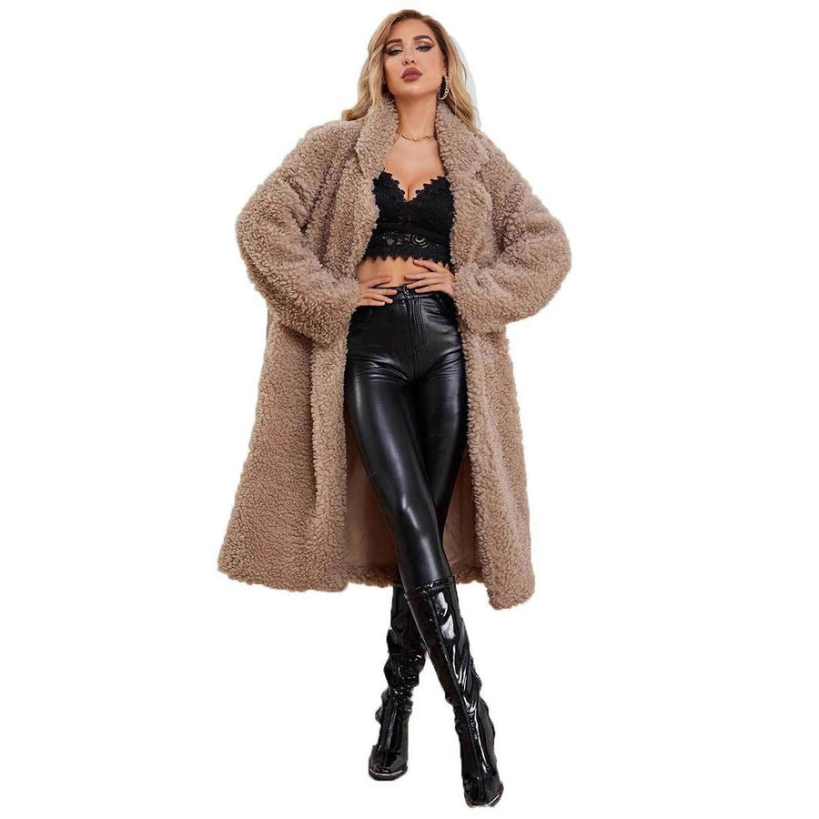 Sage Coat with V-Neck and Pockets