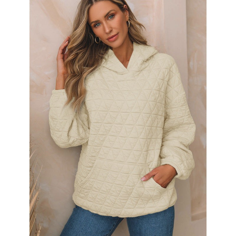 Sage Hoodie with Pockets and Hood in Apricot