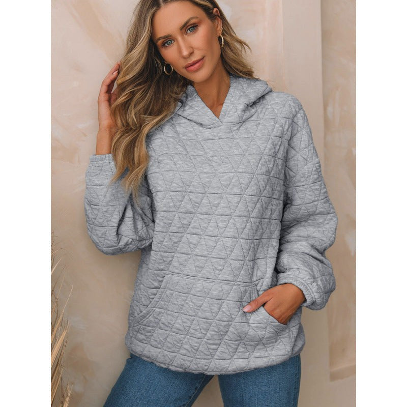 Sage Hoodie with Pockets and Hood in Light Grey