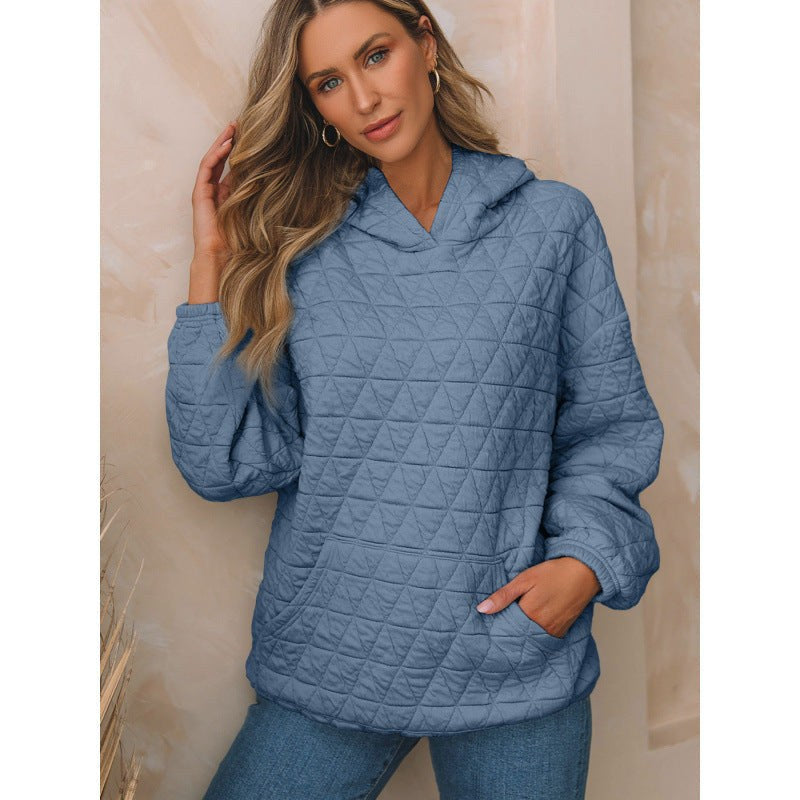 Sage Hoodie with Pockets and Hood in Meeresblau