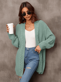 Ludlow Cable Knit Cardigan in Blush