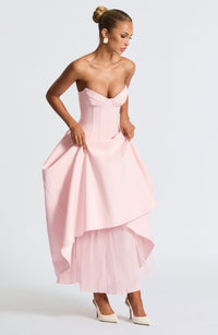 Adeline Midi Dress – Blush