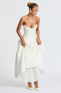 Adeline Midi Dress – Ivory