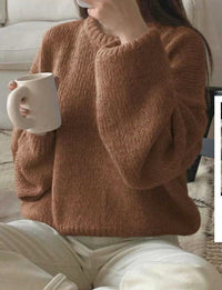 Salome Knit Sweater in Brown
