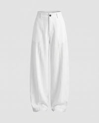 Salome Linen Trousers in White